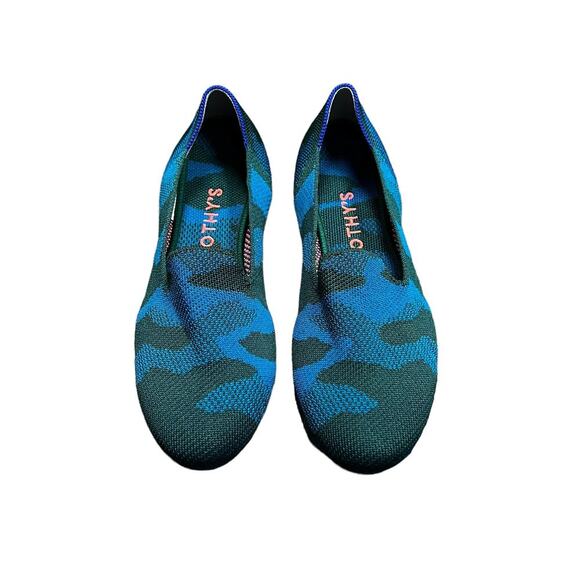 Rothy’s The Loafer Camo Teal‎ Retired Women’s Size 8.5 - Picture 2 of 9